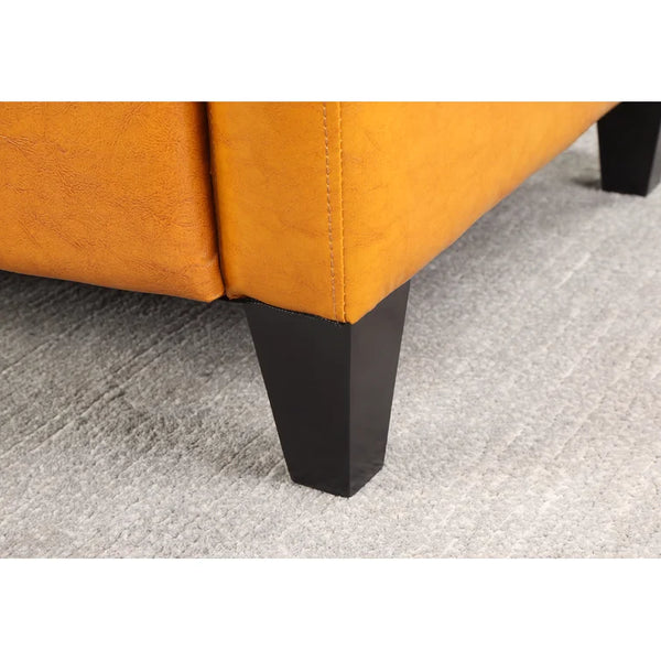 Faux Leather Club Recliner Chair