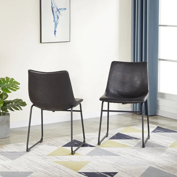 Faux Leather Side Chair (Set of 2)