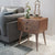 Drawer Solid Wood Nightstand in Light Brown