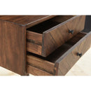 Drawer Solid Wood Nightstand in Light Brown