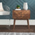Drawer Solid Wood Nightstand in Light Brown