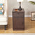 Drum End Table with Built-In Outlets