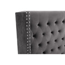 Tufted Upholstered Low Profile Platform Bed