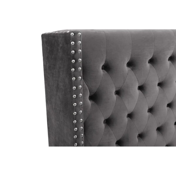 Tufted Upholstered Low Profile Platform Bed