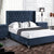 Tufted Upholstered Low Profile Platform Bed