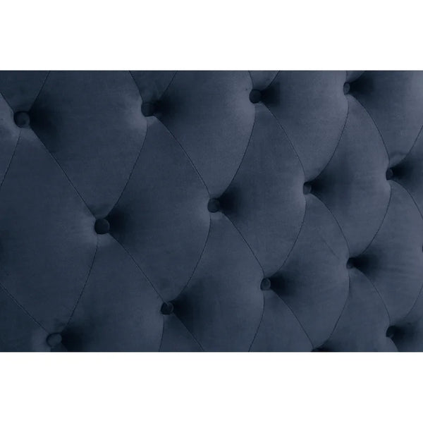 Tufted Upholstered Low Profile Platform Bed
