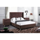 Tufted Upholstered Low Profile Platform Bed