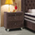 Drawer Nightstand Entirely upholstered with matte velvet
