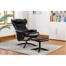 28.7'' Wide Faux Leather Manual Ergonomic Recliner with Ottoman
