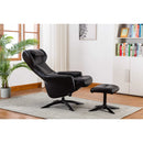28.7'' Wide Faux Leather Manual Ergonomic Recliner with Ottoman