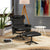 28.7'' Wide Faux Leather Manual Ergonomic Recliner with Ottoman