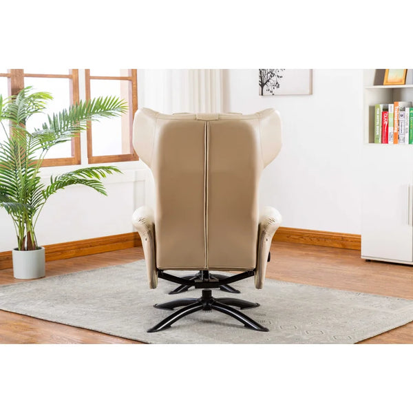 28.7'' Wide Faux Leather Manual Ergonomic Recliner with Ottoman
