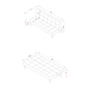 69'' Wide Cushion Back Convertible Sofa
