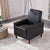 28'' Wide Brown Faux Leather Manual Standard Recliner