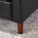 28'' Wide Brown Faux Leather Manual Standard Recliner
