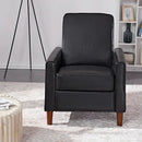 28'' Wide Brown Faux Leather Manual Standard Recliner