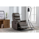 30.3'' Wide Gray Faux Leather Manual Wall Hugger Standard Recliner
