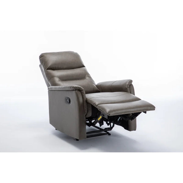 30.3'' Wide Gray Faux Leather Manual Wall Hugger Standard Recliner