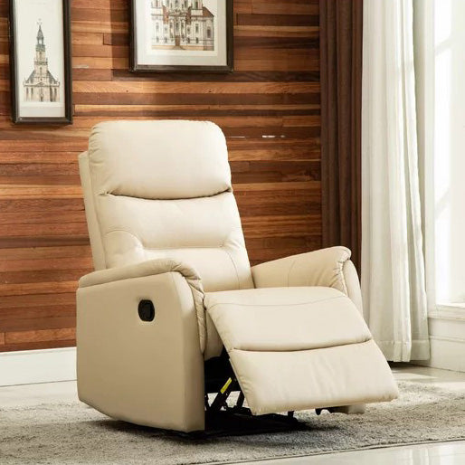 30.3'' Wide Brown Faux Leather Manual Wall Hugger Standard Recliner
