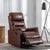 30.3'' Wide Brown Faux Leather Manual Wall Hugger Standard Recliner