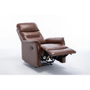 30.3'' Wide Brown Faux Leather Manual Wall Hugger Standard Recliner