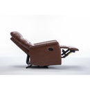 30.3'' Wide Brown Faux Leather Manual Wall Hugger Standard Recliner