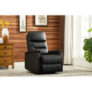 30.3'' Wide Black Faux Leather Manual Wall Hugger Standard Recliner