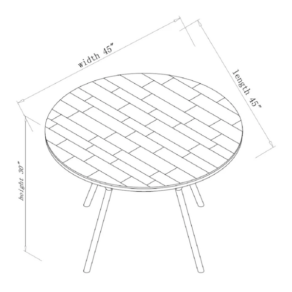 Molucca 4 - Person Manufactured Wood Dining Set