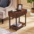 23'' Tall Solid + Manufactured Wood End Table with Storage