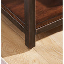 23'' Tall Solid + Manufactured Wood End Table with Storage