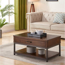 Brown Coffee Table with Storage