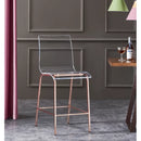 Virginia 25.5" Counter Stool-Rose Gold